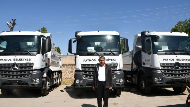 Patnos Belediyesi Araç Filosunu Güçlendirdi: 3 Yeni Hafriyat Kamyonu Hizmete Girdi