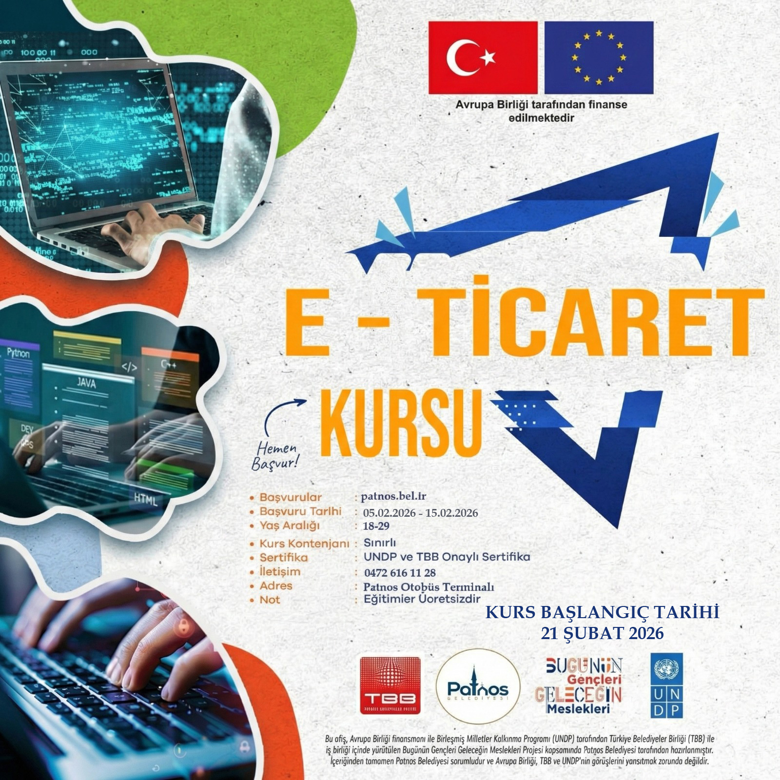 Patnos Belediyesi ev sahipliğinde kurulan Dijital Gençlik Merkezi (DİGEM), gençlerin dijital becerilerini artırmaya yönelik eğitim programlarını başlatıyor.